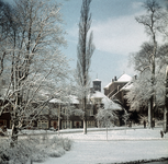 119158 Gezicht op het besneeuwde Hieronymusplantsoen te Utrecht.